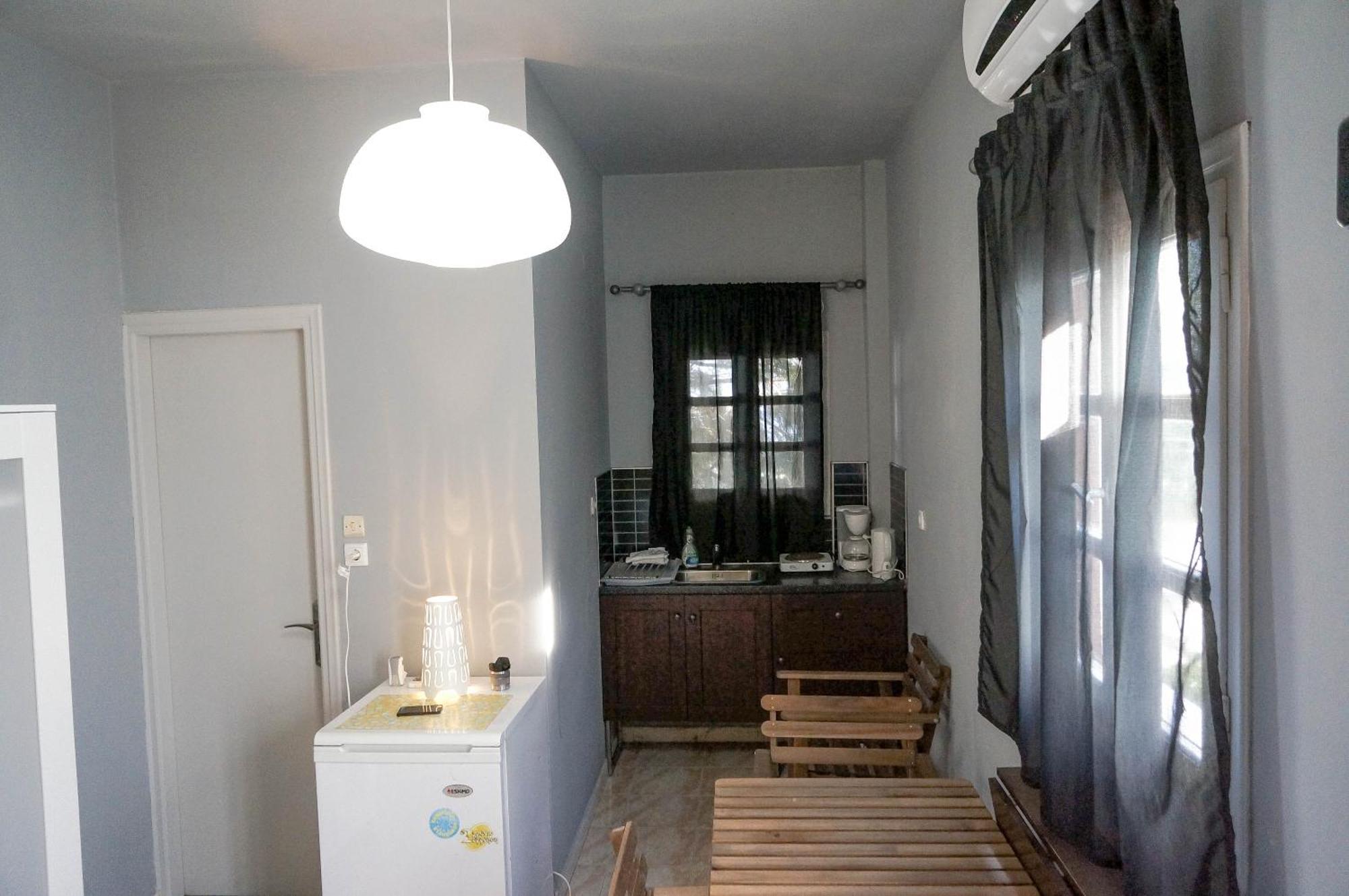 Fira Central Apartments With Veranda Rom bilde