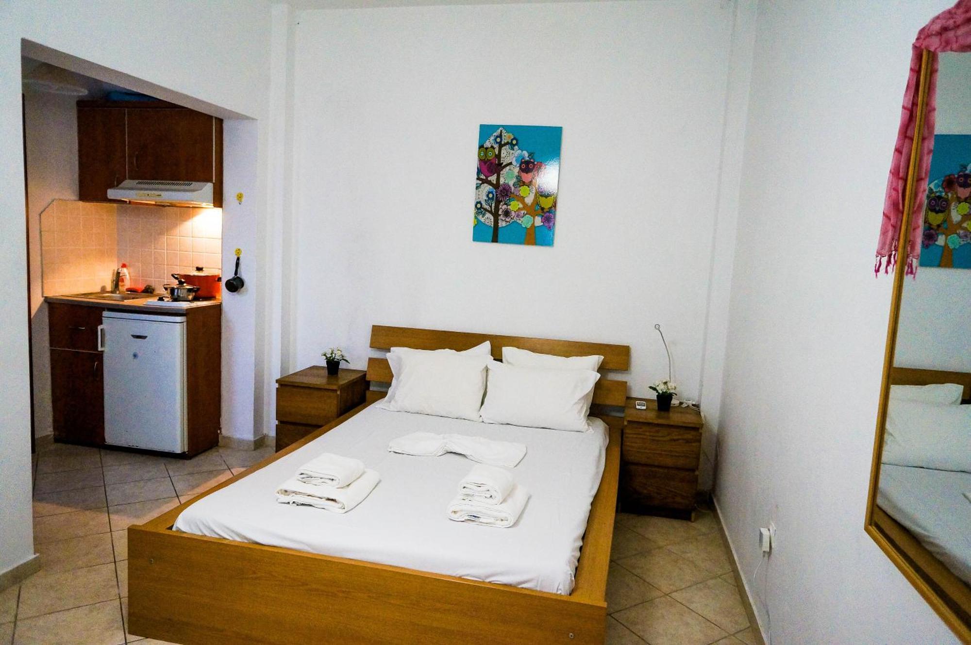 Fira Central Apartments With Veranda Rom bilde